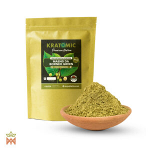 Groene Wilde Kratom (Mitragyna speciosa) - Fijngemalen Maeng Da Borneobladeren, uit Indonesië